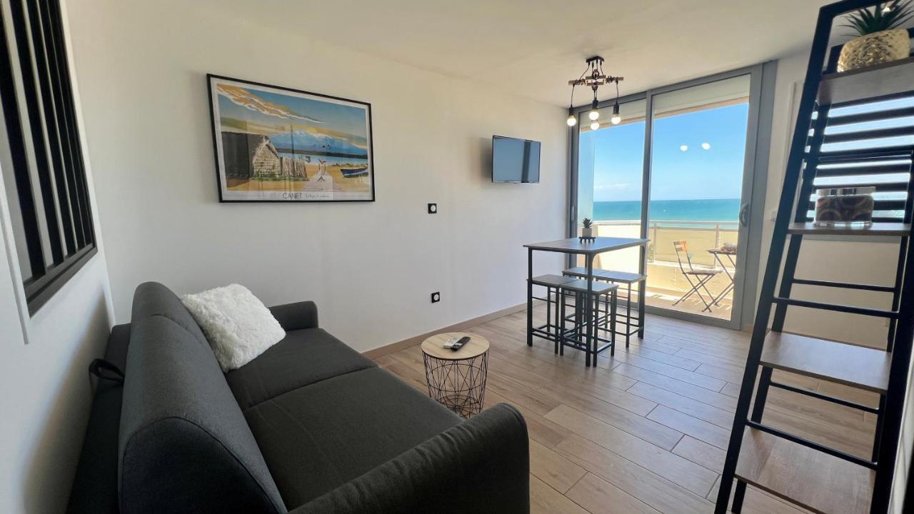 Appartement Cosy, Vue Mer Avec Parking Privatif 卡内 外观 照片