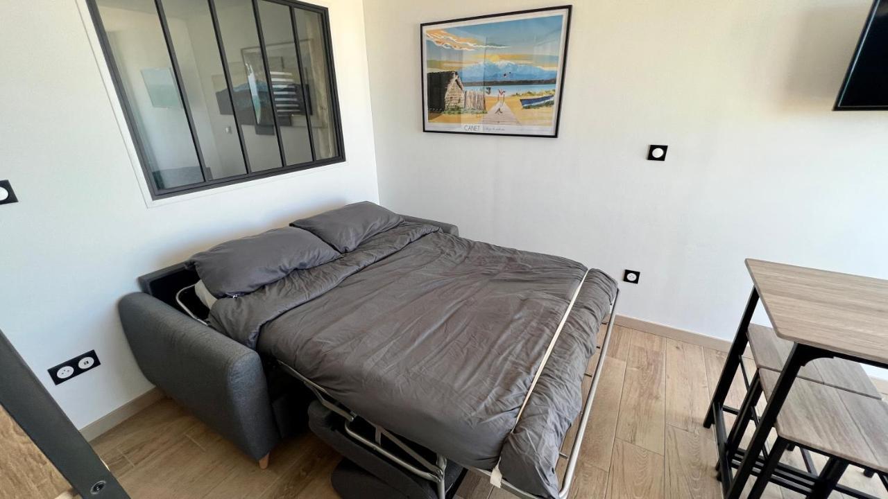 Appartement Cosy, Vue Mer Avec Parking Privatif 卡内 外观 照片